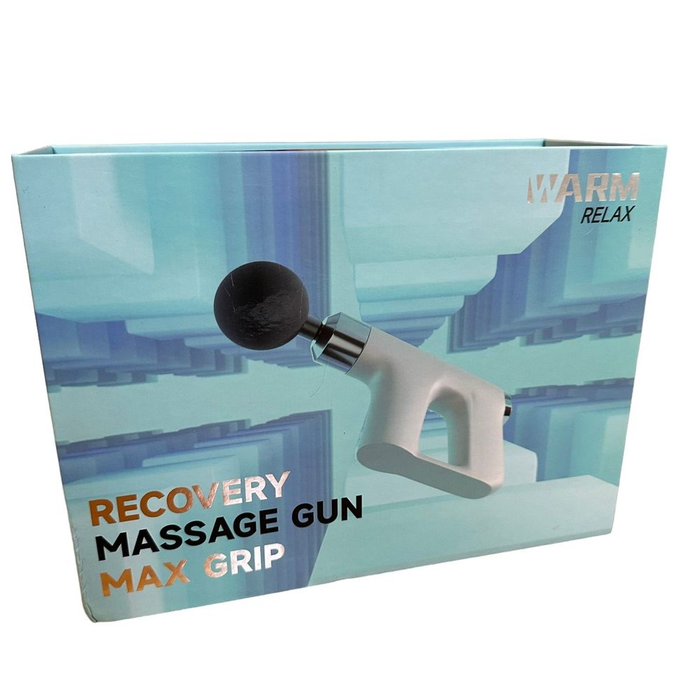 Warm Relax Recovery Massage Gun Max Grip New in Box